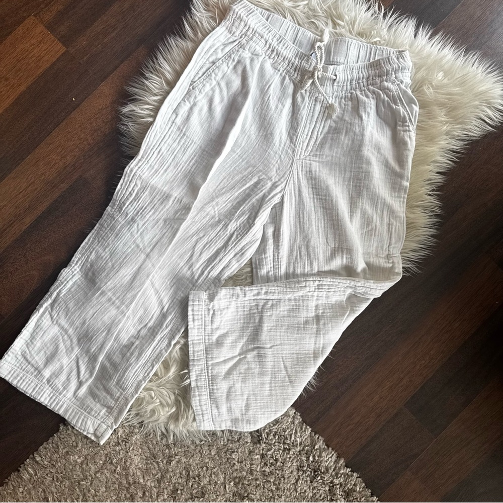 Old Navy White Gauze Pants
